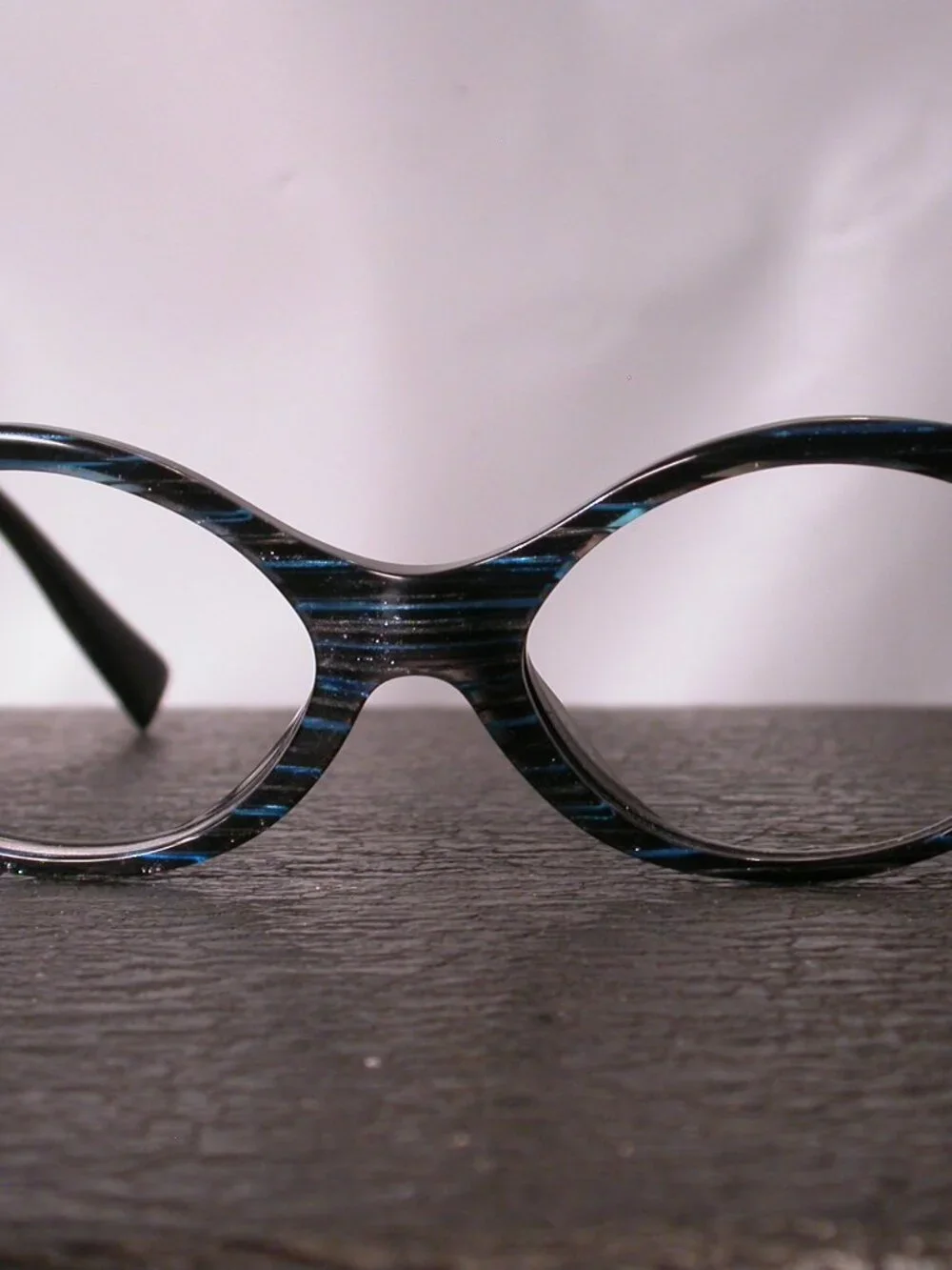 Alain Mikli Blue Pearl Galaxy Stripe Stylish Eyeglasses Frames Hand Made in Ital